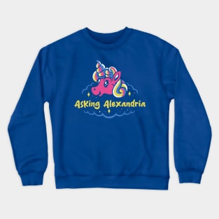 asking and the naughty unicorn Crewneck Sweatshirt